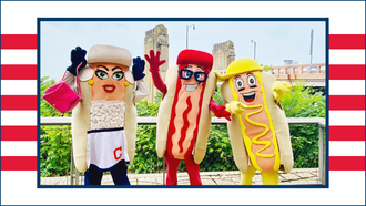 A picture of Ketchup, Onion, and Mustard in Cleveland. 